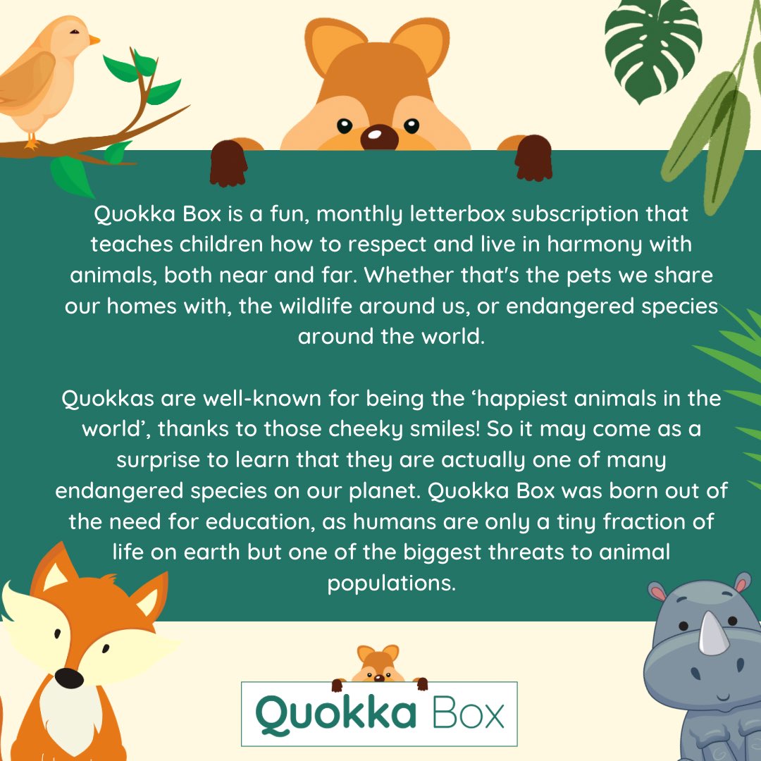 <a href="/TheoPaphitis/">Theo Paphitis</a> Hi <a href="/TheoPaphitis/">Theo Paphitis</a> We’re on a mission to take children on an exciting journey into the animal world with our monthly letterbox subscription, exploring how the impact of our actions can affect the amazing animals we share our planet with. #SBS