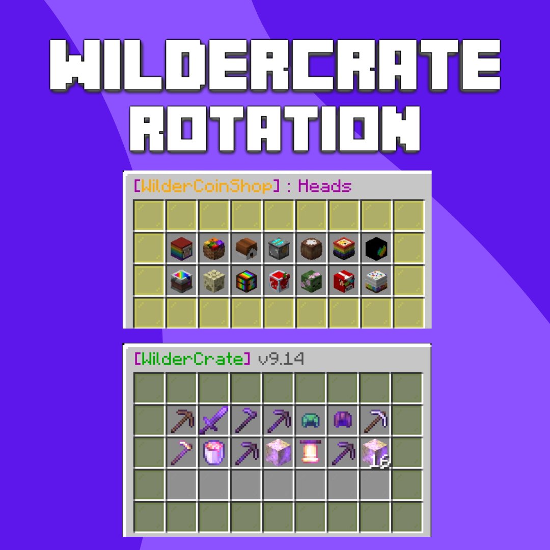 wilder_craft's tweet photo. Happy Pride month! This weeks Crate and head rotations are here, featuring some awesome wildertools, and a few rainbow heads! Come and see it! 😎

WilderCrate Keys and WilderCoins are available in the https://t.co/6A68oH5Bck and the Vote Crate! 💜 https://t.co/QOQ2xfZ6TD