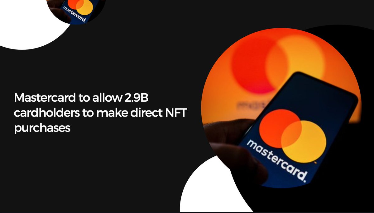 mylivespace's tweet photo. @Mastercard has partnered with a number of leading NFT marketplaces to allow 2.9 billion cardholders to directly make NFT purchases without buying crypto first.🚀

#NFT #nftarti̇st #NFTCommunity https://t.co/VIct3B8b3B