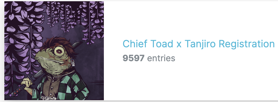 ChiefToadNFT's tweet photo. thank you Toadys for the support!! our highest one so far teehee. will be minting soon at 11am (GMT +8)!! https://t.co/0FPgJGAb0m