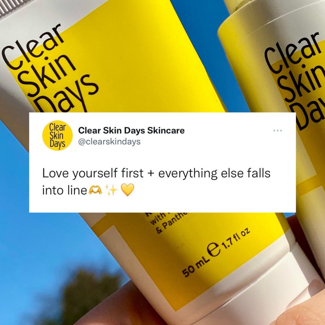 clearskindays's tweet photo. Sharing the love this Sunday😍 Lets focus on self love next week + every week after that 🙌
#loveyourself #selflove #selflovesunday #clearskindays #skincareobsessed #acnepositive #acnepositivity https://t.co/uqZyafdPwS