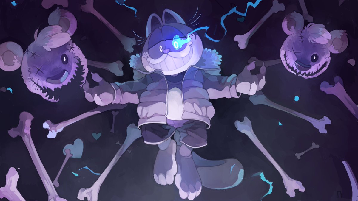 I was able to draw this for <a href="/LumpyTouch/">Lumpy</a> based on their Bad Monday Simulator (You can find it in NewGrounds 🆖 👍) game and it's such a honor 😭 I remember flipping my lasagna when I got contacted