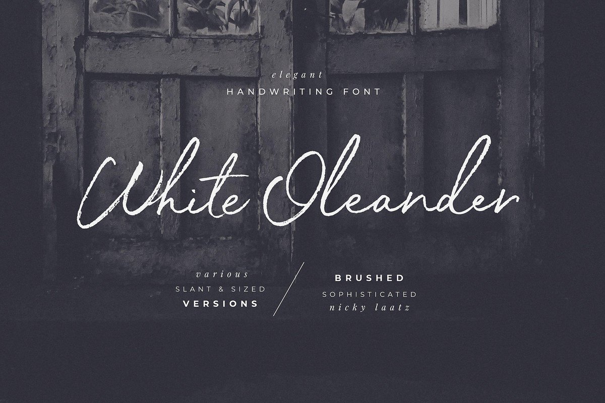 DavidZydd's tweet photo. White Oleander Handwritten Font https://t.co/HwBvvtWosR  #script #card #ScriptFonts #lettering #natural #fonts #truetypefont #friendly #wedding #cursive #script https://t.co/em8S2jnxnS