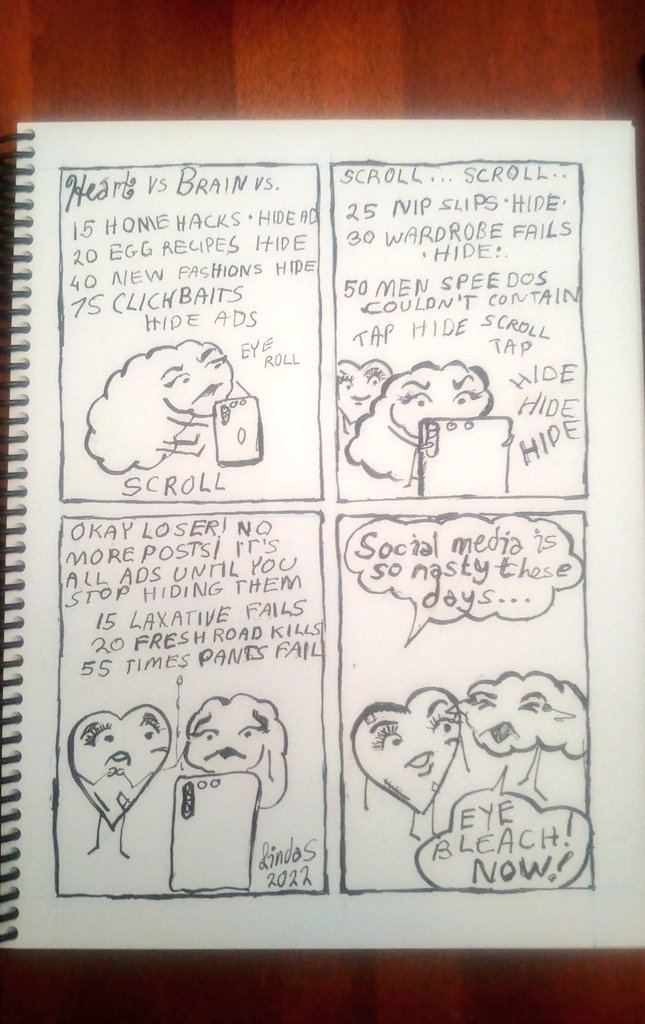 lincatz's tweet photo. Heart vs Brain vs... all I wanted to see was cute baby pictures. #HeartVsBrain #NoClickbait #socialmedia #socialmedianasty   #cartoon #webcomic #webcartoon https://t.co/DO95fF2o85