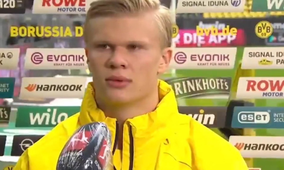 När man berättar för Haaland att brödskivan som kom upp ur brödrosten är samma som man stoppade ner