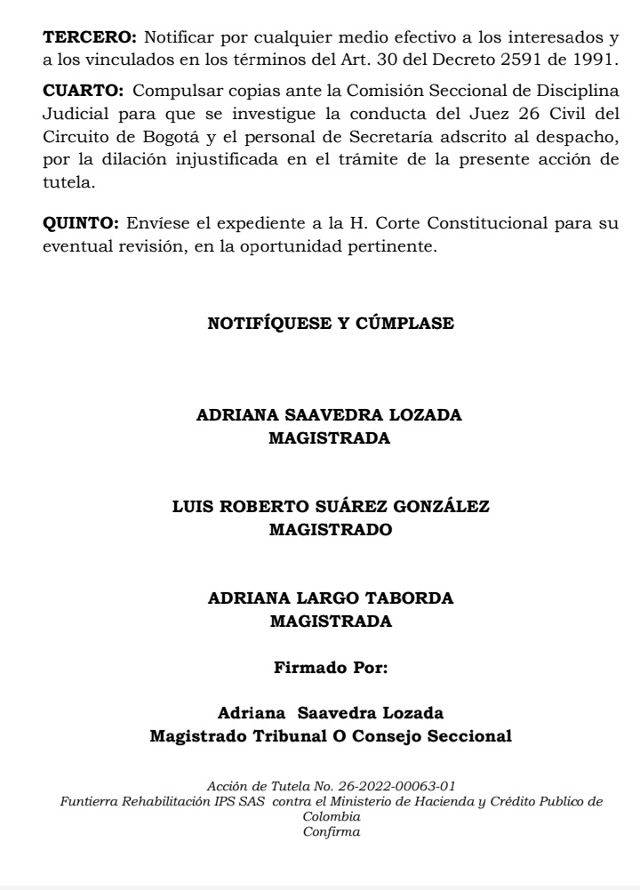 CristyRinconHar's tweet photo. ¡ATENCIÓN CÓRDOBA!
#ELBANDYDELAESPRIELLA NO LE GANA NI UNA A #FUNTIERRA ACABA EL TRUBUNAL SUPERIOR DEL DISTRITO JUDICIAL D BOGOTÁ SALA QUINTA D DECISIÓN CIVIL FALLAR A FAVOR D FUNTIERRA Y ORDENA INVESTIGAR AL JUEZ Q FALLO EN PRIMERA INSTANCIA
#BANDY ESA PLATICA SE PERDIÓ
LEAN..⬇️ https://t.co/xvXE9ZuGnF