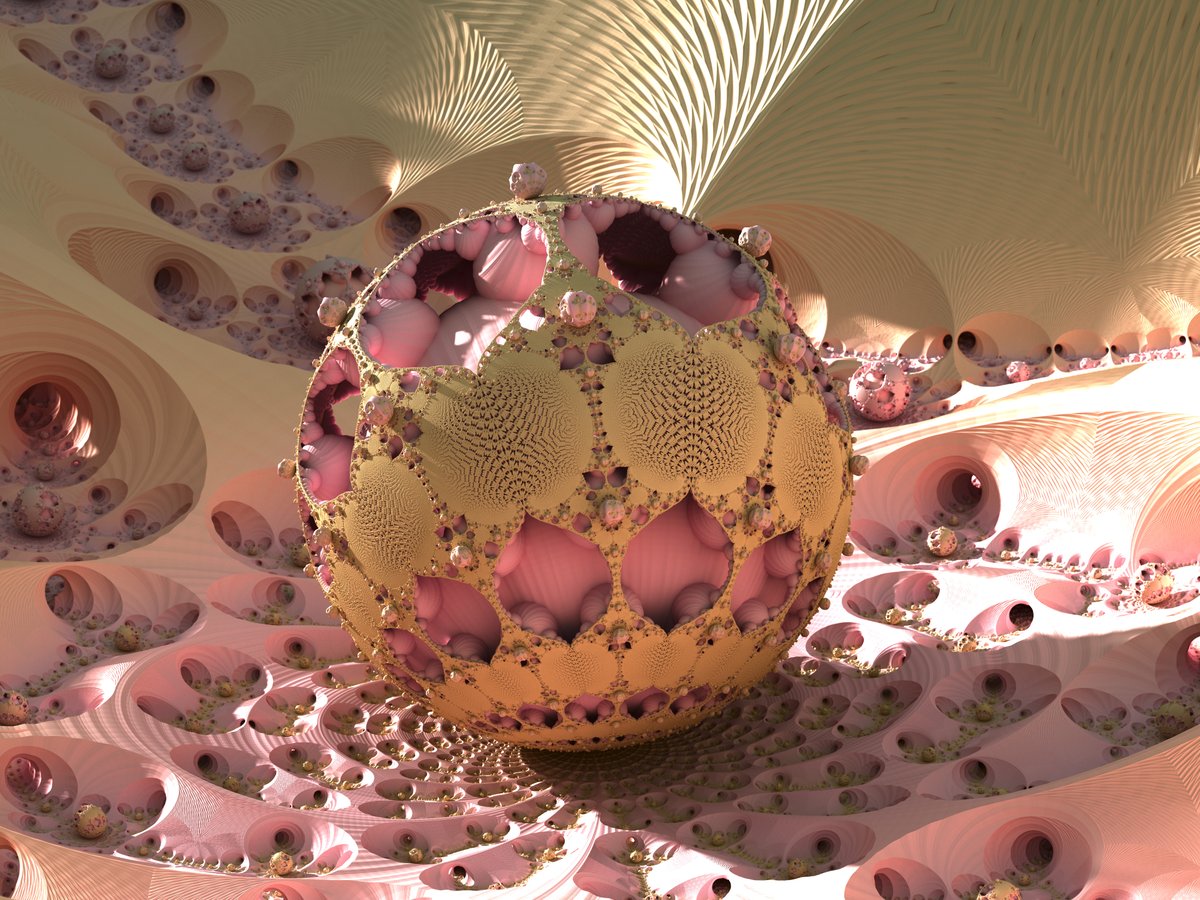 Today's 3D Fractal is spherical in design and has some very nice lighting &amp; shadow effects 😎 #CNFT Available for purchase on 
<a href="/Tokhun_io/">Tokhun.io</a>:

tokhun.io/marketplace/87… - 60ADA

#CNFT #Fractals #FractalArt #CNFTCommunity #CNFTdrop #Fractal #NFTart #NFTArtist #MB3D #Mandelbulb3D