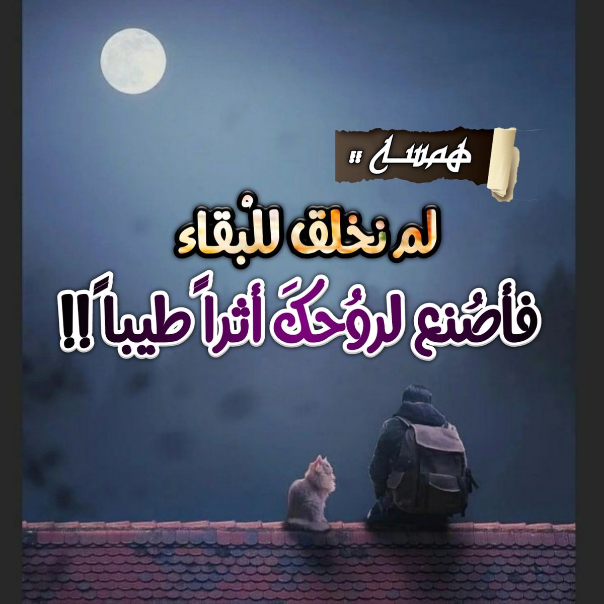 ALITAJ2525's tweet photo. همسـ👂ـة ..
"لم نخلق للْبقاء ، فأصُنع لروُحكَ أثراً طيباً." https://t.co/eswm1P6lhF