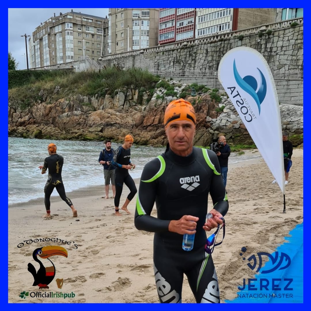 jerezmaster's tweet photo. Nueva etapa de Copa de España completada, esta vez en La Coruña!!! 

Un Raúl DN tocado por su lesión, obtuvo un gran segundo puesto en la categoría+55, y sigue enganchado a los primeros puestos!!! #jnm🔵⚪💙 #rauldn #copadeespaña #aguasabiertas #seguimossumando #vamosraul https://t.co/r6r8SoMnyL