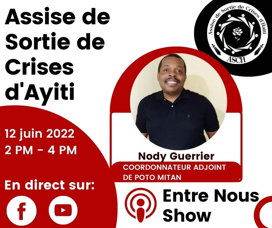 assiseht2022's tweet photo. Ou bezwen plis enfòmasyom sou "assise nationale de sortie de crises" la? Enben branche Entre Nous show , paj Facebook, Twitter ak Instagram asiz la a 2pm jodi a pou w konn plis.
N ap tann tout moun!
#ayitipadweperi https://t.co/vHkLf29R0m