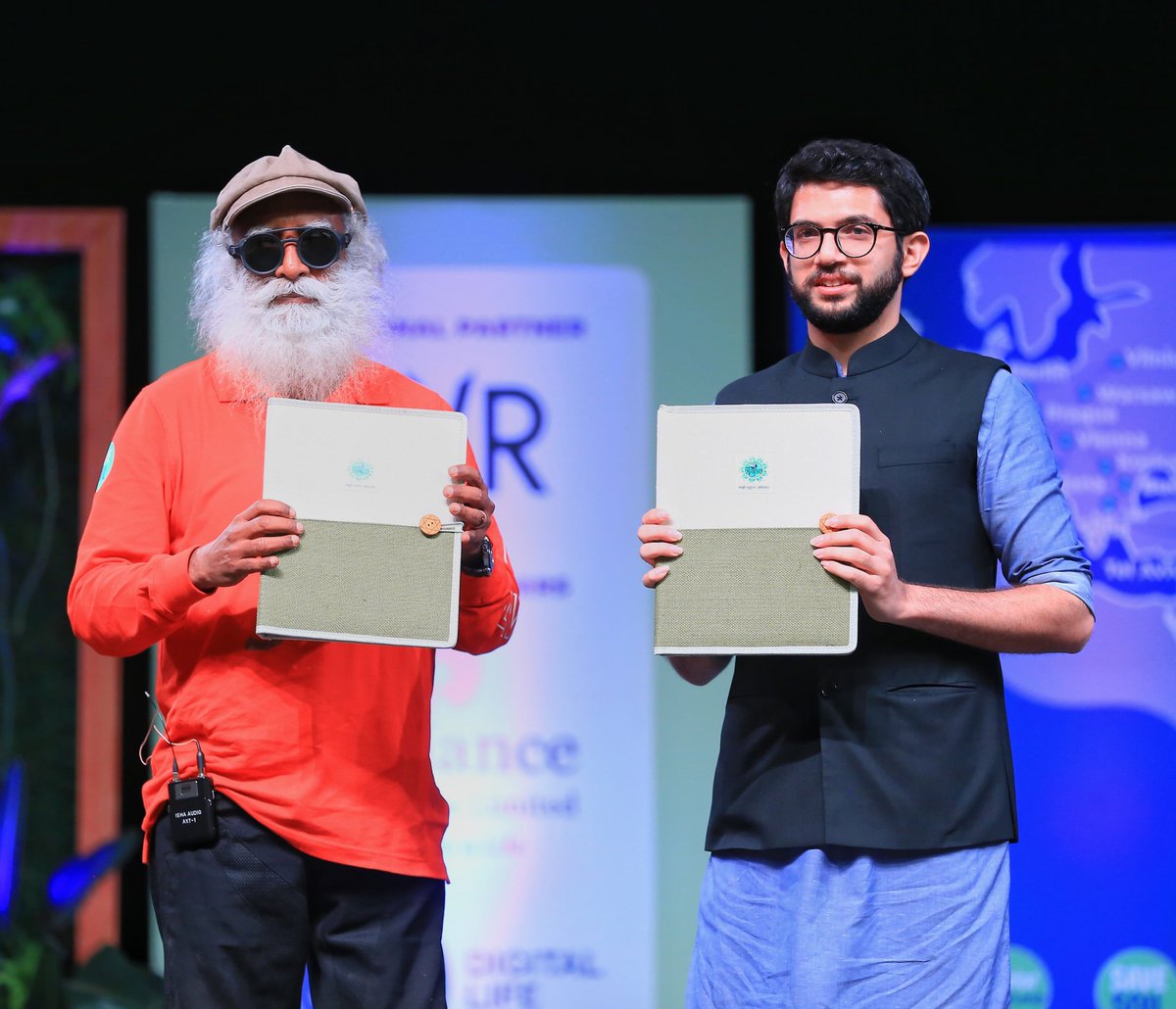 Today, <a href="/MahaEnvCC/">Climate Radio</a> 's Majhi Vasundhara Abhiyan 3.0 was launched by Shri. <a href="/SadhguruJV/">Sadhguru</a>. GoM has partnered with <a href="/ishafoundation/">Isha Foundation</a> to collaborate efforts on food security, sustainable farming, organic farming techniques and other initiatives to proactively #SaveSoil in Maharashtra.