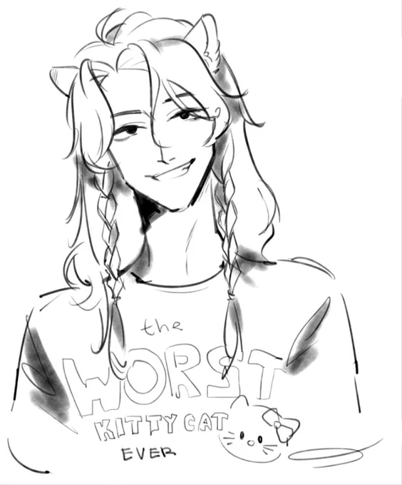 I tried to draw in an unusual program for myself🏃 