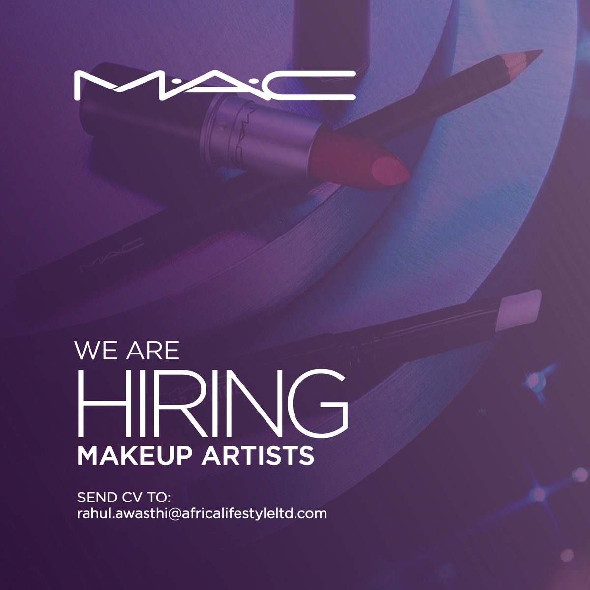 MACcosmeticsGh's tweet photo. If you love to wake up and make-up M•A•C Ghana is looking for you! 

#MacCosmeticsGhana #MacGhana https://t.co/N6jkAbFE81