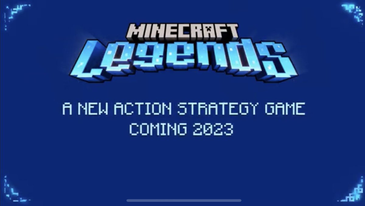 itiswattles's tweet photo. NEW MINECRAFT GAMING UNIVERSE GAME NEXT YEAR #MinecraftLegends https://t.co/0PqWV06Zxq