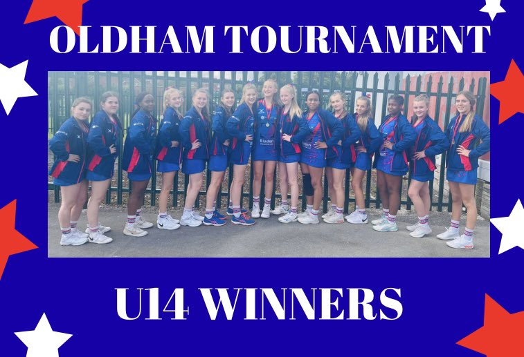 OldhamNetball's tweet photo. ⭐️Congratulations to our U14’s, WINNERS of the @OldhamNetball Tournament today 👏🏼👏🏼👏🏼❤️💙 #proud #oncgirls #thissquad https://t.co/oPB9a849xC