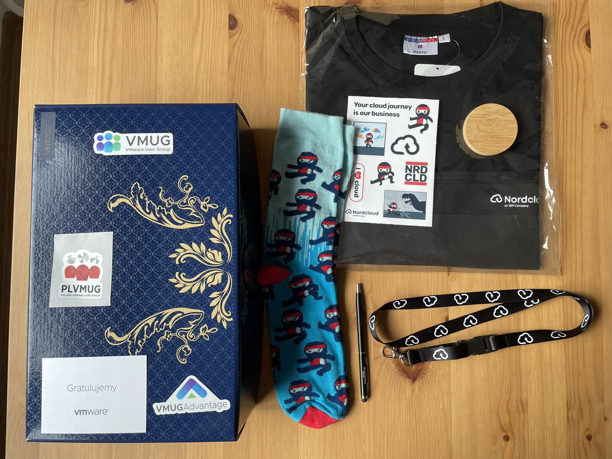 vMattroman's tweet photo. Finally, #PLVMUG was onsite! 😀👨🏻‍💻
Thanks for the great sessions and gifts!😊

@inleo @VMware @MyVMUG @vExpert @VMwareTanzu @NordcloudHQ @NordcloudPL https://t.co/VhRnfFkbsY