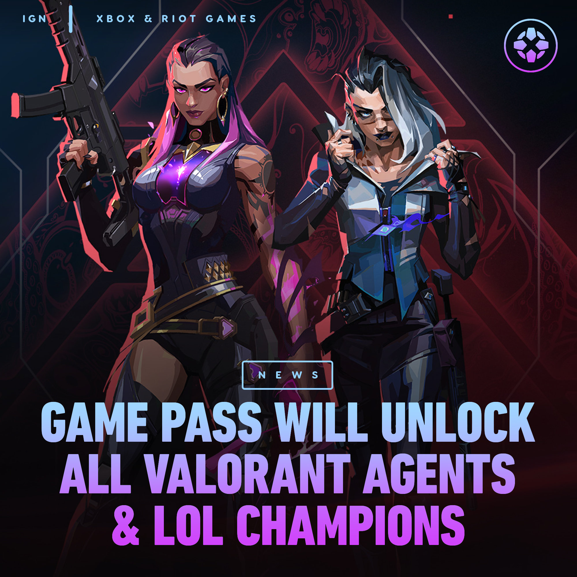 IGN on Twitter: "All champions will be unlocked in League of Legends on  Xbox Game Pass, as well as Valorant agents and other characters in Legends  of Runeterra and Teamfight Tactics. #XboxBethesda #