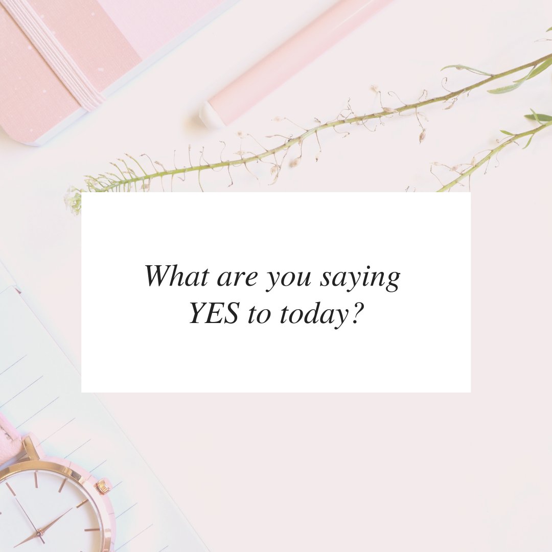 What are you saying yes to today?

What you say YES to, you visualize.
What you visualize, you plan for.
What you plan for, you act on.
What you act on, becomes your outcome. 

What are you saying yes to today?