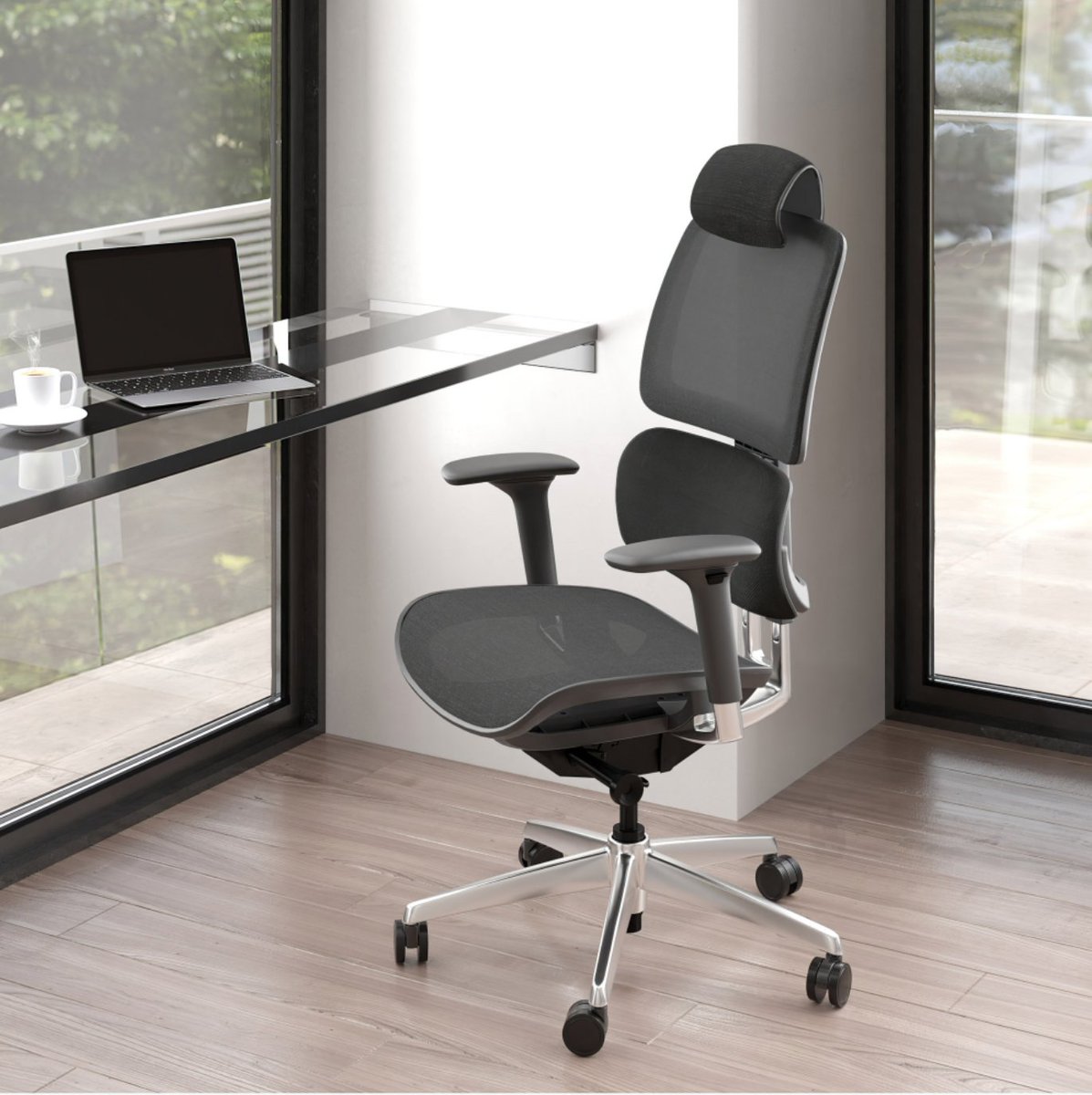 CantoniDesign's tweet photo. #StatementSunday: Create an impressive office setting with the Voca Office Chair and Corridor Executive Desk from @BDIFurniture, both of which are in-stock and ready for delivery! https://t.co/eJq8XJhPqJ
