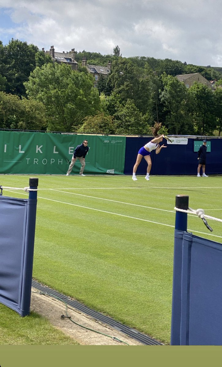 ProAktiveJodi's tweet photo. Great experience for 14yo @rubycooling1 in qualifying of the ITF W100 in Ilkley. Couldn’t manage the match win but first set in professional womens tennis vs Latvian player WTA world ranked at 311. Lots to learn @the_LTA @blacky7770 @TrentCollege @ltalincs https://t.co/Ia7LiwCEis