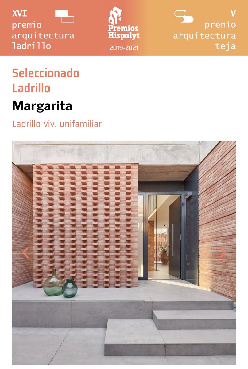 ssebastian_arq's tweet photo. La casa Margarita en Calatayud de Sebastián Arquitectos resultó una de las obras seleccionadas en los premios @Hispalyt 2019-21 de arquitectura en ladrillo https://t.co/V8X4VheMQA