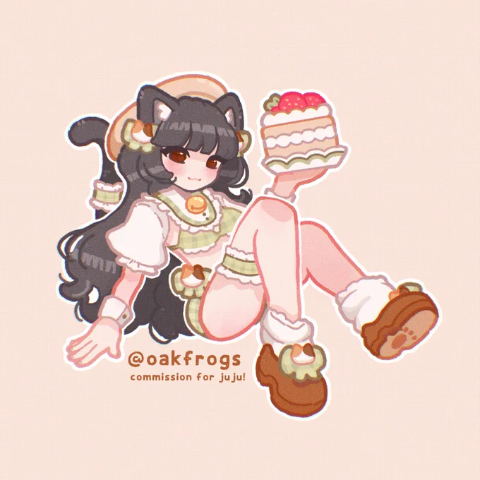 welcome to the kitty cafe!~ 🐱🍰

💌; commission for @heyliljuju ꒰#liljujuart꒱ 