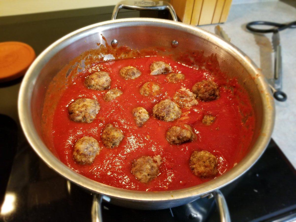 This is a very good meatball recipe. It makes over 40, so I freeze some to have meatball subs another time. All in, the two of us will get 3 meals for less than $25.00 in ingredients. #InflationHack
