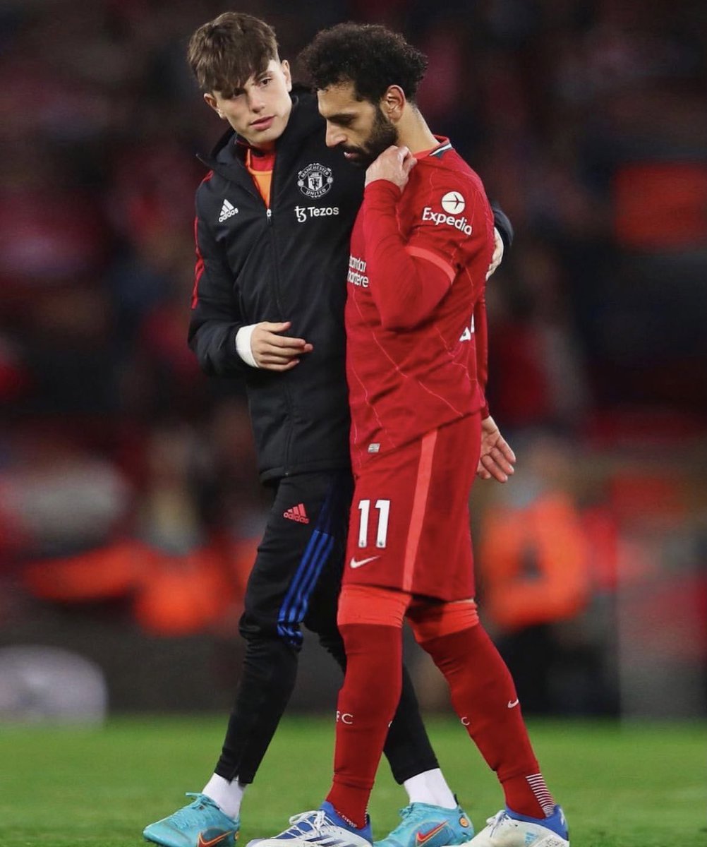 utdreport's tweet photo. Ig Garnacho: “@MoSalah ❤️” [garnacho7] https://t.co/7kfPEc77X3
