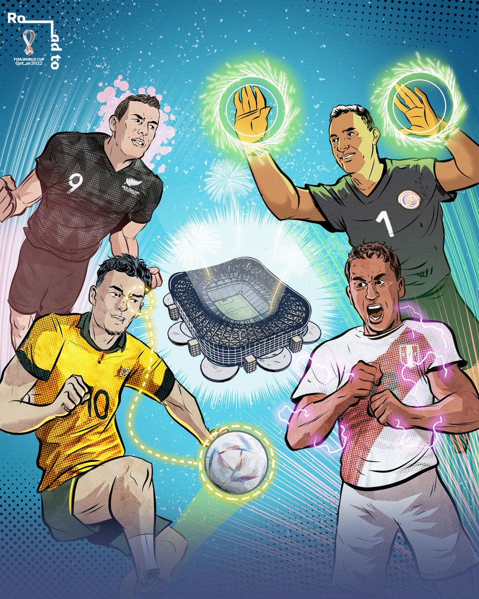 fifaworldcup_es's tweet photo. ¡Última llamada para Catar! ¿Quién se llevará los dos últimos billetes?

🇳🇿 🇦🇺 🇨🇷 🇵🇪 https://t.co/aXZd0TunSV