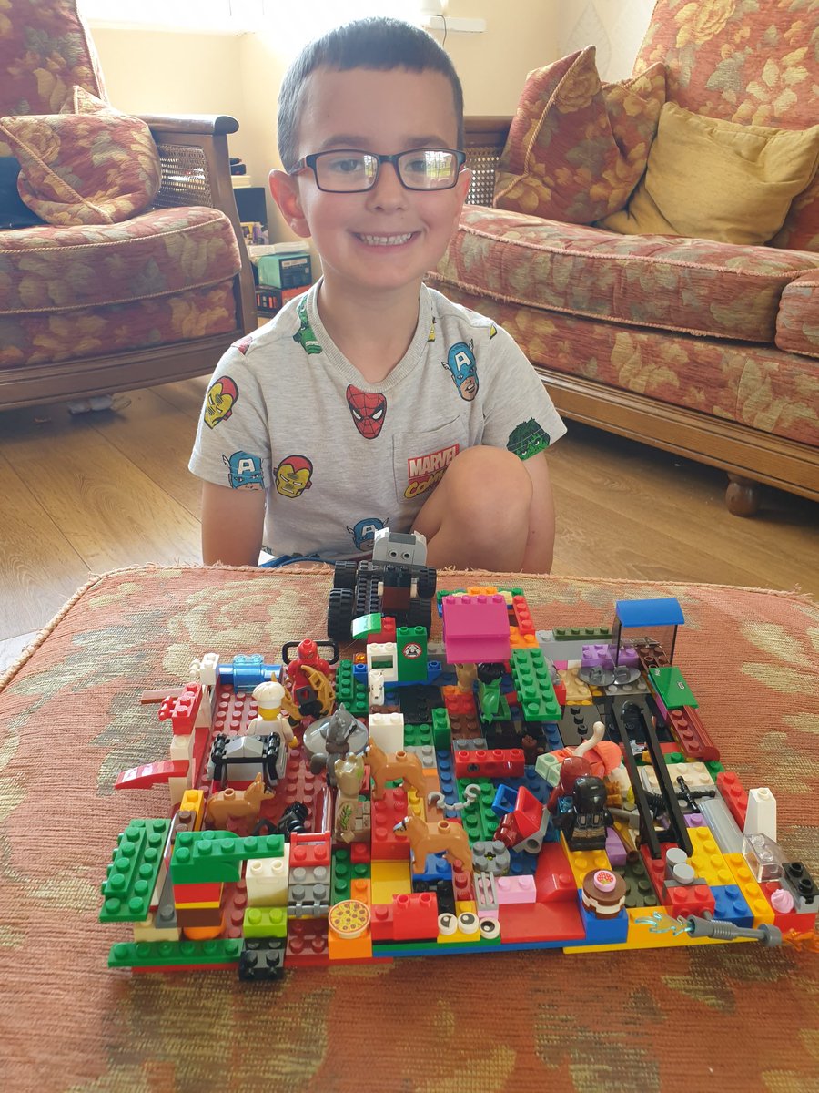 gembo236's tweet photo. HW designed and built his own Lego house today in-between playing in the sunshine ๐ @IntakeSchool @LEGO_Group #Y2T ๐ป๐ https://t.co/vOpuDbcUJd