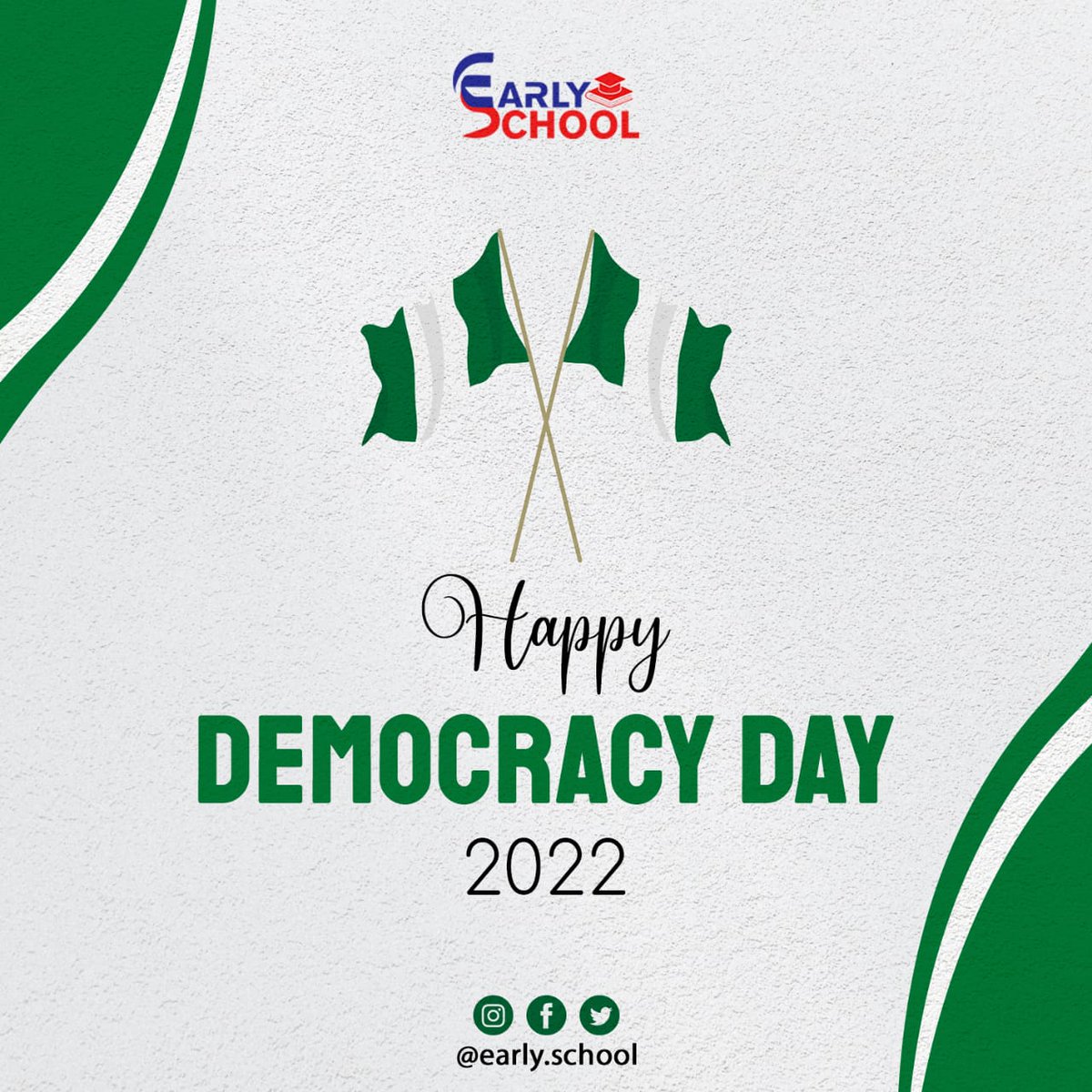 earlyschoolint's tweet photo. From @earlyschoolint to #Nigeria .

Happy Democracy Day.

Don't forget to signup your #school with @earlyschoolint to get #Free #Website + 30,000 #FreeMint of ELC.

https://t.co/CkBhatbYlm https://t.co/V7oEy8Uj9a