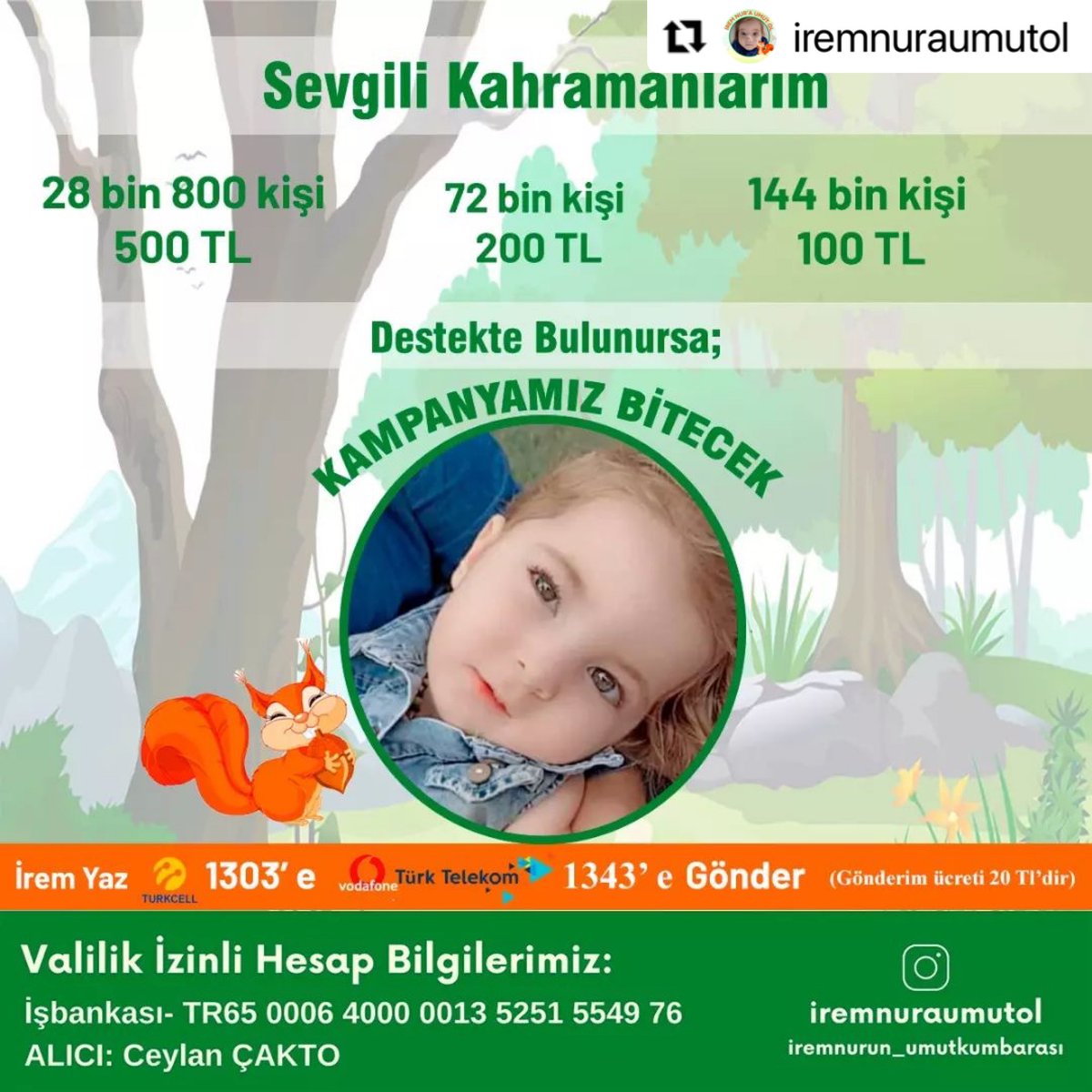 Bugün sosyal medya hesaplarınızdan ve Whatshap’ınızdan Postumuzu paylaşarak, İrem Nur’u çevrenize anlatarak bir bebeğin nefesi, geleceği olabilirsiniz 🍀

#altcoin Google #AFAD #AVAX Kadıköy #ZARA Macron Nagihan #iphone Telefon Deprem #İstanbul #Afgan Hazard #bagcilar Kürdistan