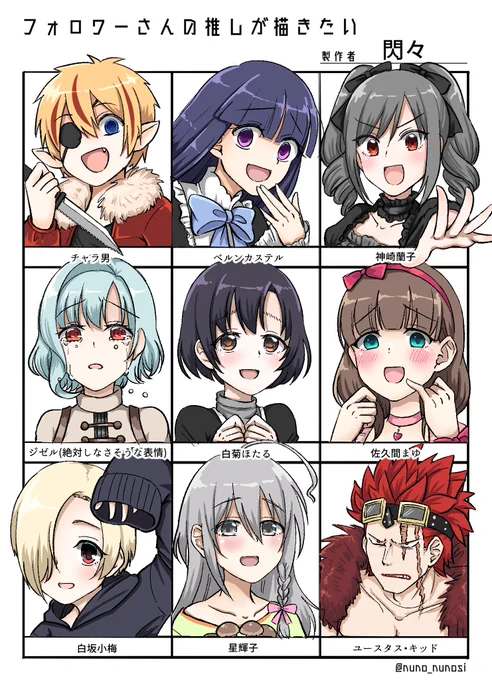 #フォロワーさんの推しが描きたい 
できたー!
キッド君難しすぎワロタ 