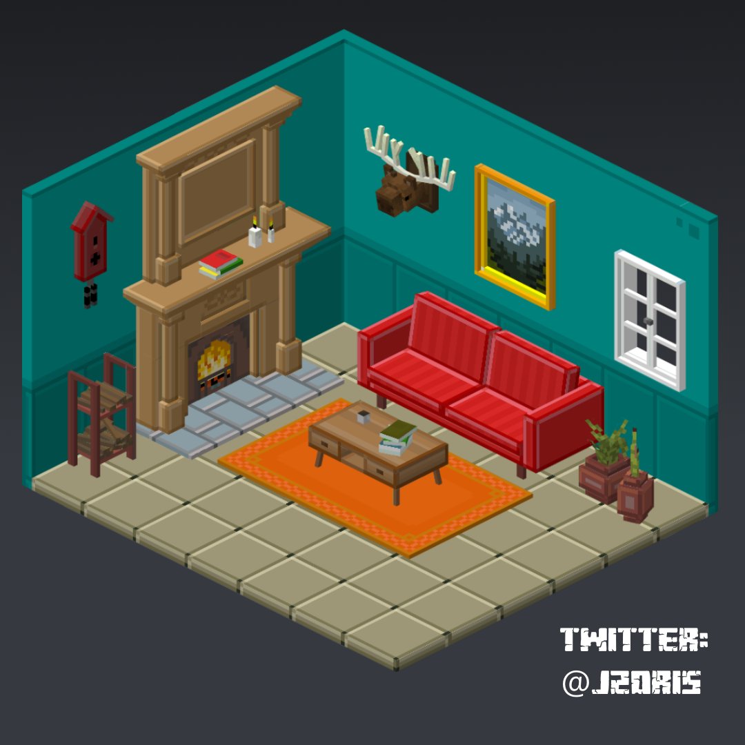 j20ris's tweet image. my first small model project 🏁

made in @blockbench
 
#minecraft #blockbench #pixelart