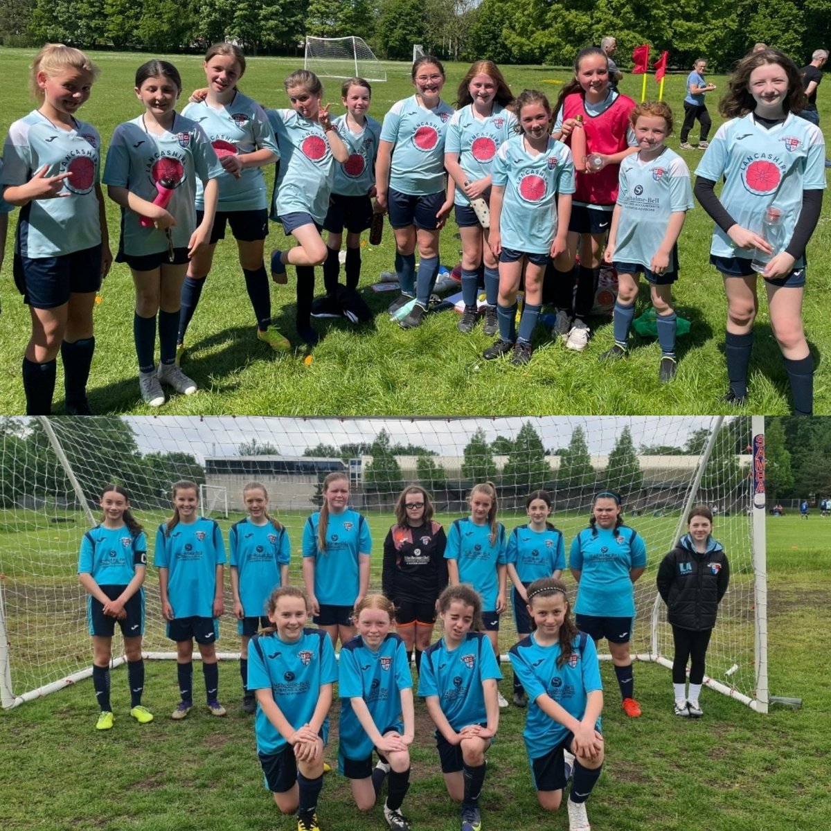 Thanks to @FyldeCoastSoccr & @wldjfc for todays friendlies. Two good matches & nice to see our u11s blues & u12s still committed & determined after a long season.
@JfcLancon 
@LFAWG
@PdplGirls
@GirlsFootballNw
@AGangaidzo
@CareSandcastle
@studholmebell
@charleyy_96
#lanconforlife