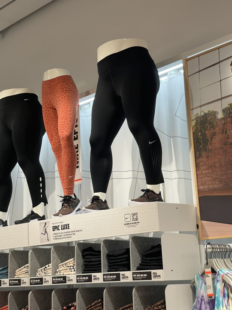 MichaelOMell's tweet photo. @tomsegura @ChristinaP the new #Nike store in Nashville has a different kind of “heavy” section.  #ymh https://t.co/OV7Z52yKBH