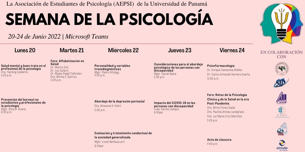 iaap15student's tweet photo. 📢Our Division co-host the "Psychology Week" organised by the @aepsi_up from the @UNIVERSIDAD_PMA on the week of June 20th. You can sign up free and join the multiple and interesting conferences that will take place 👇 https://t.co/htsW2ftB2l https://t.co/B1LaJml6nj