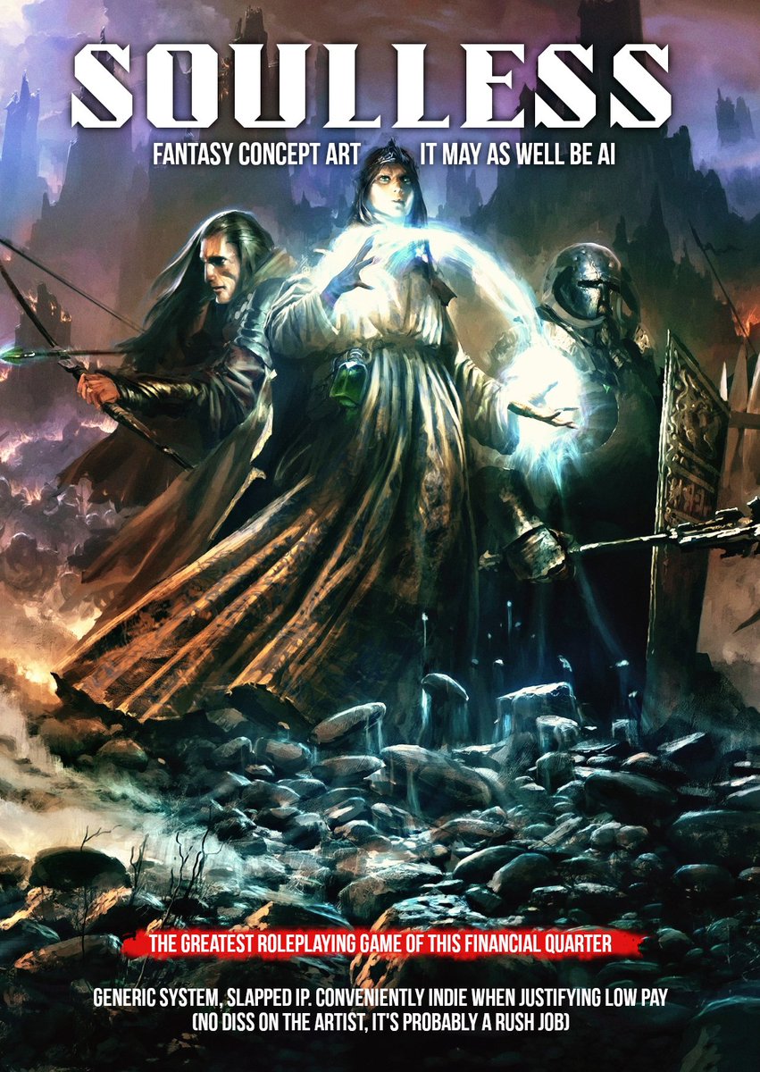 duamnNFR's tweet photo. #TTRPG Cover Design, a study.

(before anyone calls me a hater: 1- I am a hater, 2- I've defenitely done these myself) https://t.co/LGXvLGW78D