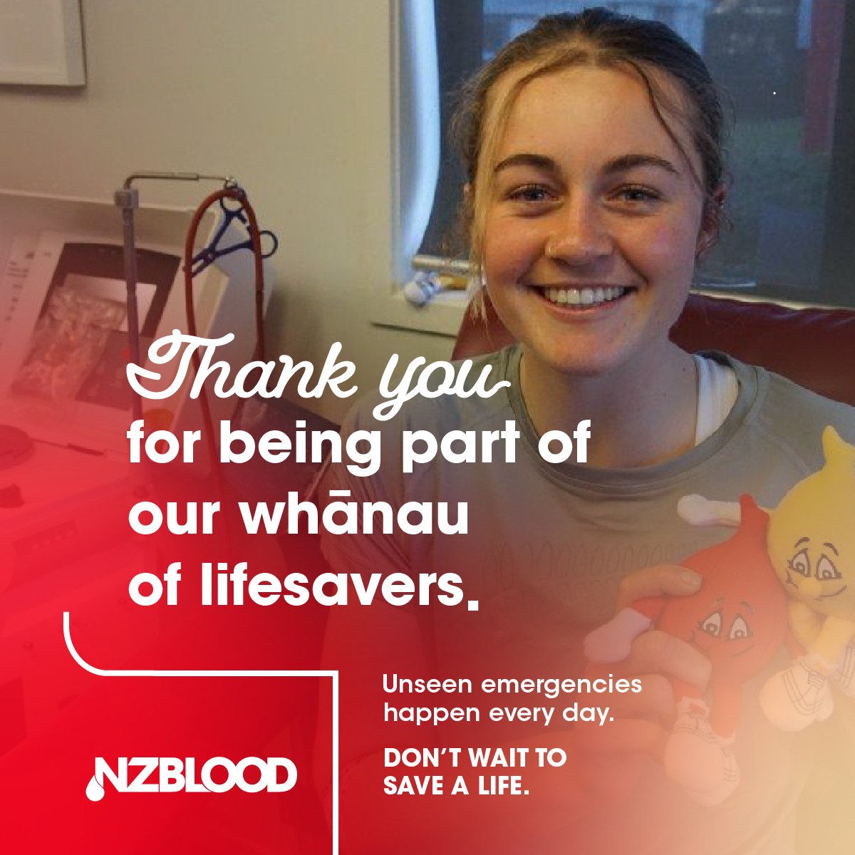 NZBlood's tweet photo. This week is National Blood Donor Week and we want to thank you for being part of our whānau of lifesavers. Every blood, plasma and platelet donation you make helps to save lives. This week alone, 581 Kiwis will need your donations and we can’t thank you enough for being a donor. https://t.co/xMkGJ2iez5