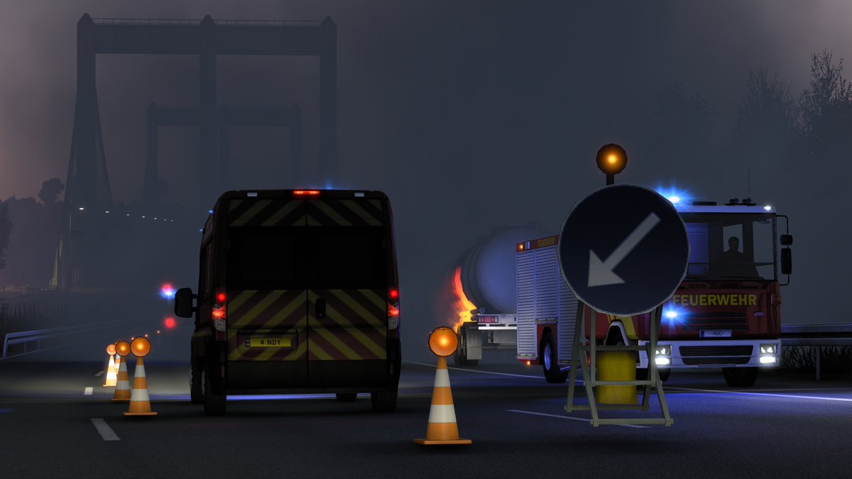 MrAndeh's tweet photo. Have had an absolute blast scene acting and responding to emergency calls at @TruckersMP Real Operations #RO13 today, a huge thanks to everyone that made it possible, hope everyone that attended enjoyed it as much as we did! #ETS2 #EuroTruckSimulator2 #BestCommunityEver https://t.co/Mz3qKjQc8A