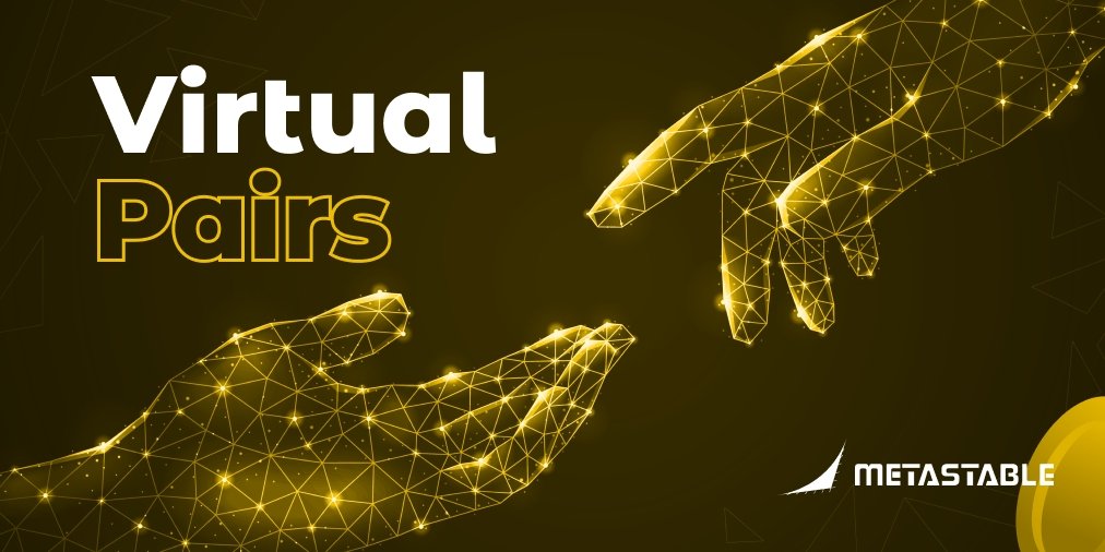 themetastable's tweet photo. 🔁 Virtual Pairs – virtual cryptocurrency pairs that do not exist permanently on the Metastable platform.
 
Their sole purpose is to provide minimal slippage and Impermanent Loss while being created dynamically, by combining multiple pairs into a single one.
 
#HelloFuture #DeFi https://t.co/2bPzMtTAN0