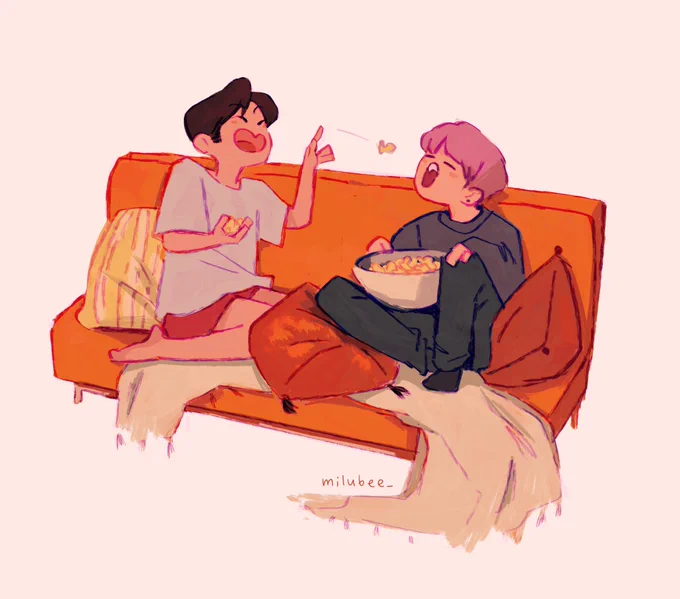 domestic: movie night
#sope #sopefanart 