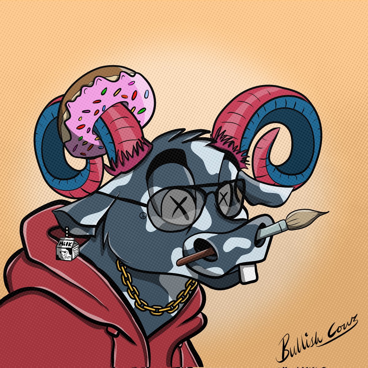 BullishCowsNFT's tweet photo. @kokid951 Still going strong with my project @BullishCowsNFT https://t.co/Z3tBsysFuR