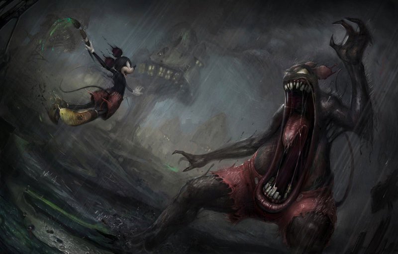 Can we just for a second acknowledge how hard this art goes? #EpicMickey