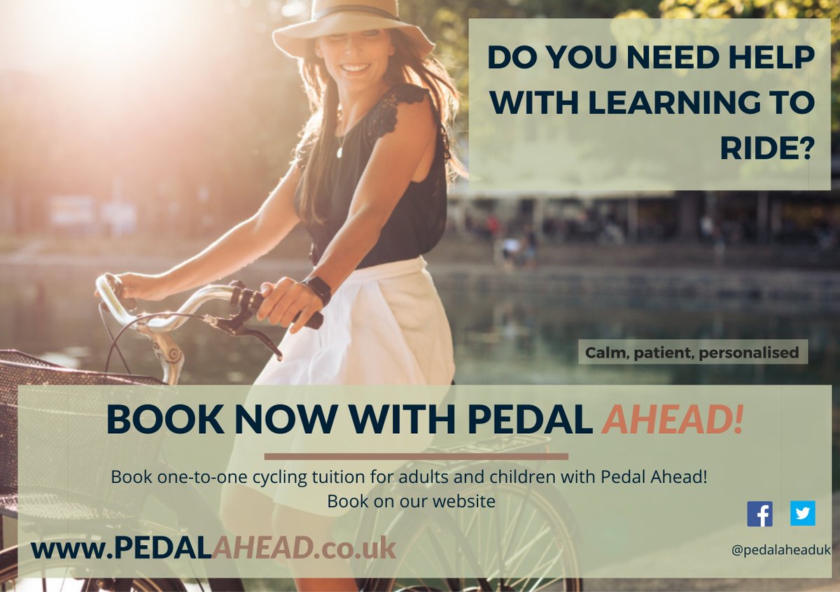 Our expert instructors, Ruth, Lucia and Phil, can help you to improve your cycling skills this summer #BrumHour  All ages and abilities, adults and children. #DitchTheStablilisers #CommonwealthGames  #LearnToRide pedalahead.co.uk/our-tutors/ BOOK NOW pedalahead.co.uk/book/