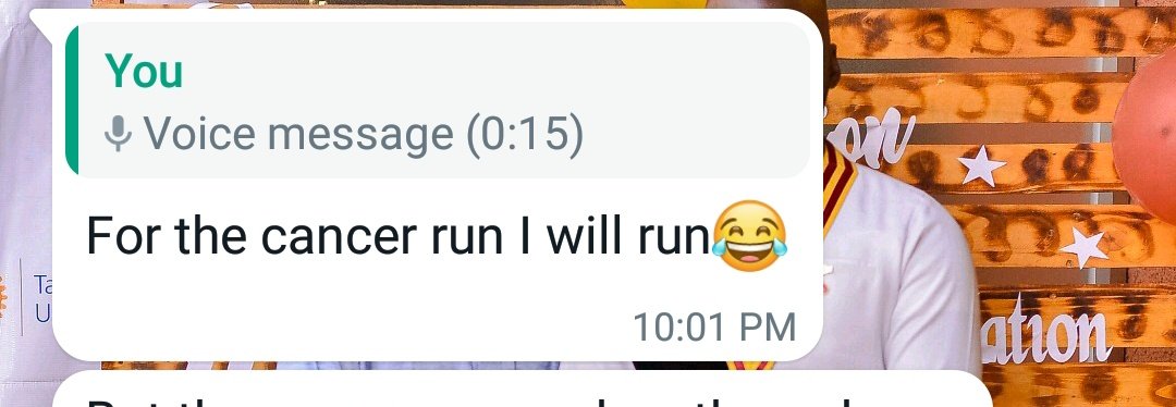 DambaIbrahim2's tweet photo. @rotarycancerrn these are the things me and my running partner @nkundalove remind ourselves before we sleep. We can't wait to get those kits and run for the good cause
#RotaryCancerRun11 https://t.co/qfeI2VosY2