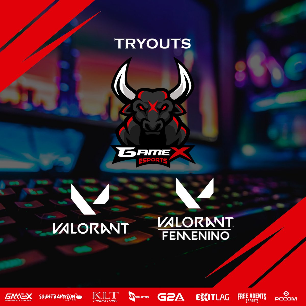 Se abrieron las postulaciones o tryouts para Valorant Masculino y Femenino

Formulario en la publicación: instagram.com/p/CeoYXR2gvEl/