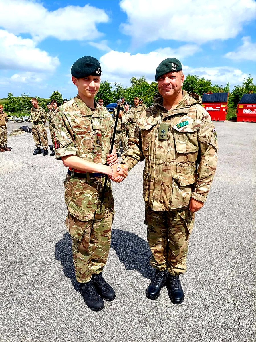 OC_D_Devon_ACF's tweet photo. Hugh congratulations to D Company new Cadet CSM Philips, promoted at our ACS assessment weekend at Okehmapton.  We has worked hard recently completing SCIC and advanced fieldcraft.   Next step Master Cadet.  
@ACF_Devon https://t.co/51tU4EffZ6