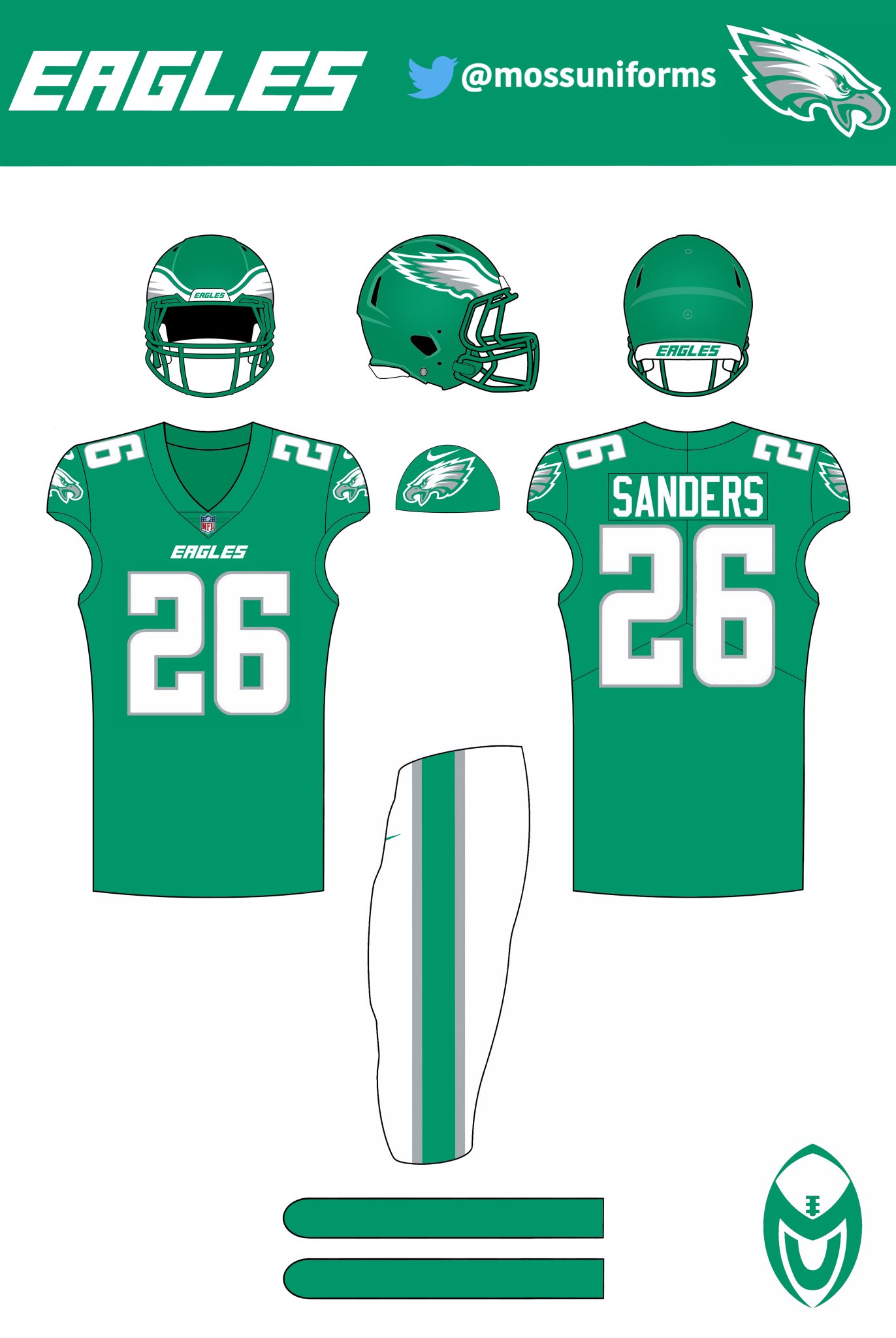 Moss Uniforms on Twitter "Eagles uniform concept I brought back the