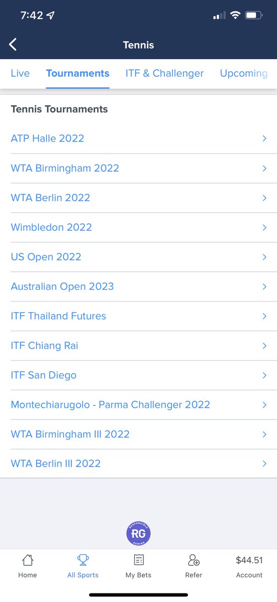 KoltonWray's tweet photo. @BuzzerPicks @TennisGuru2021 @Betting4Profitt Where’s the option for ATP Queens Club? https://t.co/du4aEqIu5P